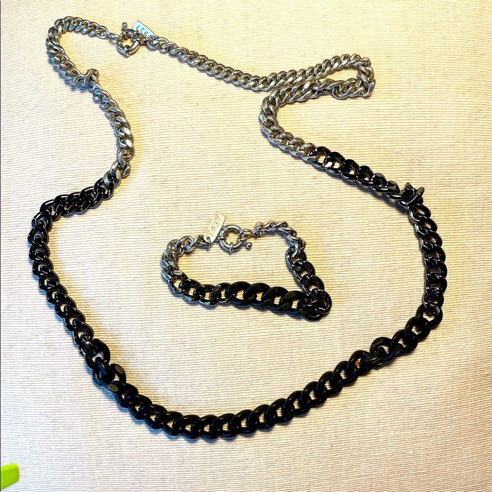 Chain Necklace & Bracelet Set by 1937 Madewell Collection NWOT